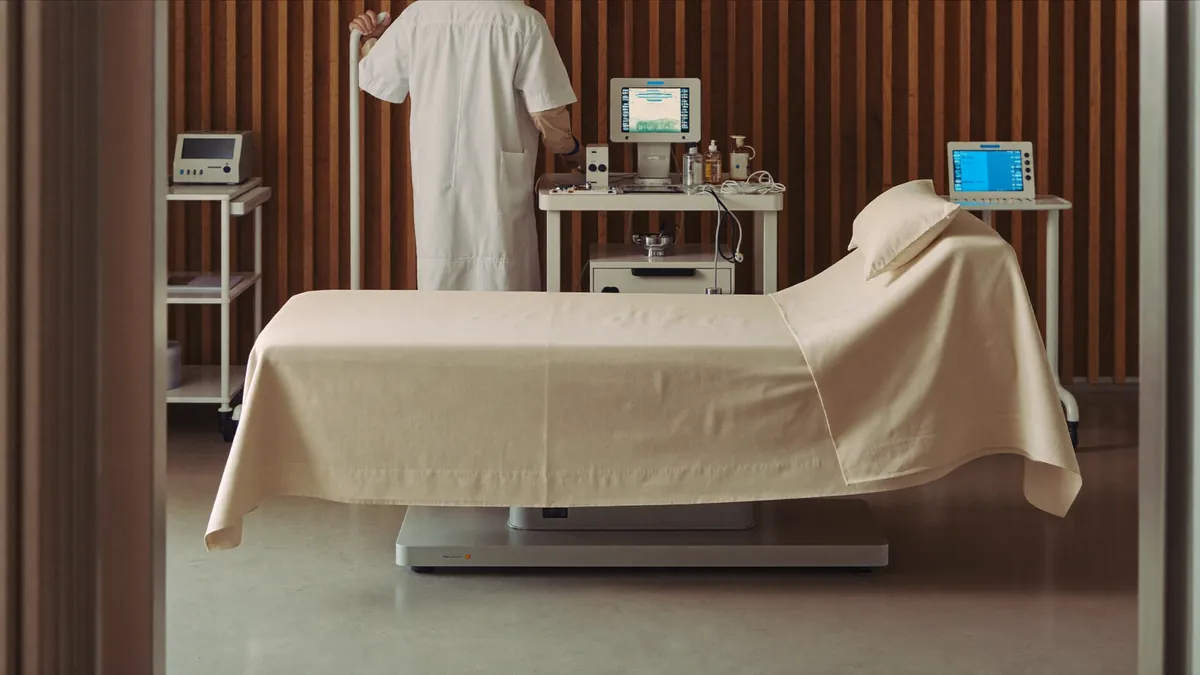 Modern executive health check-up suite with diagnostic devices