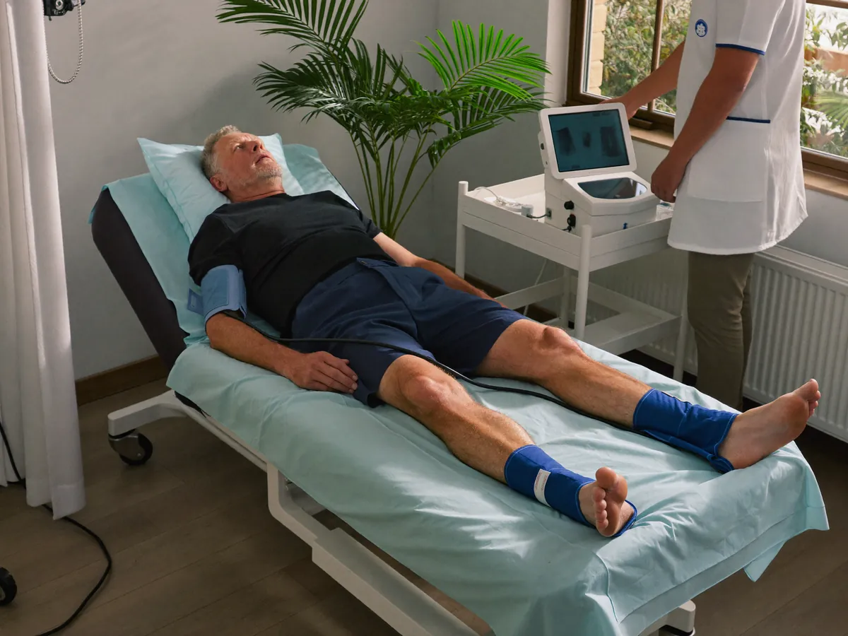 Cardiovascular & HRV equipment in use in an Indonesian wellness clinic