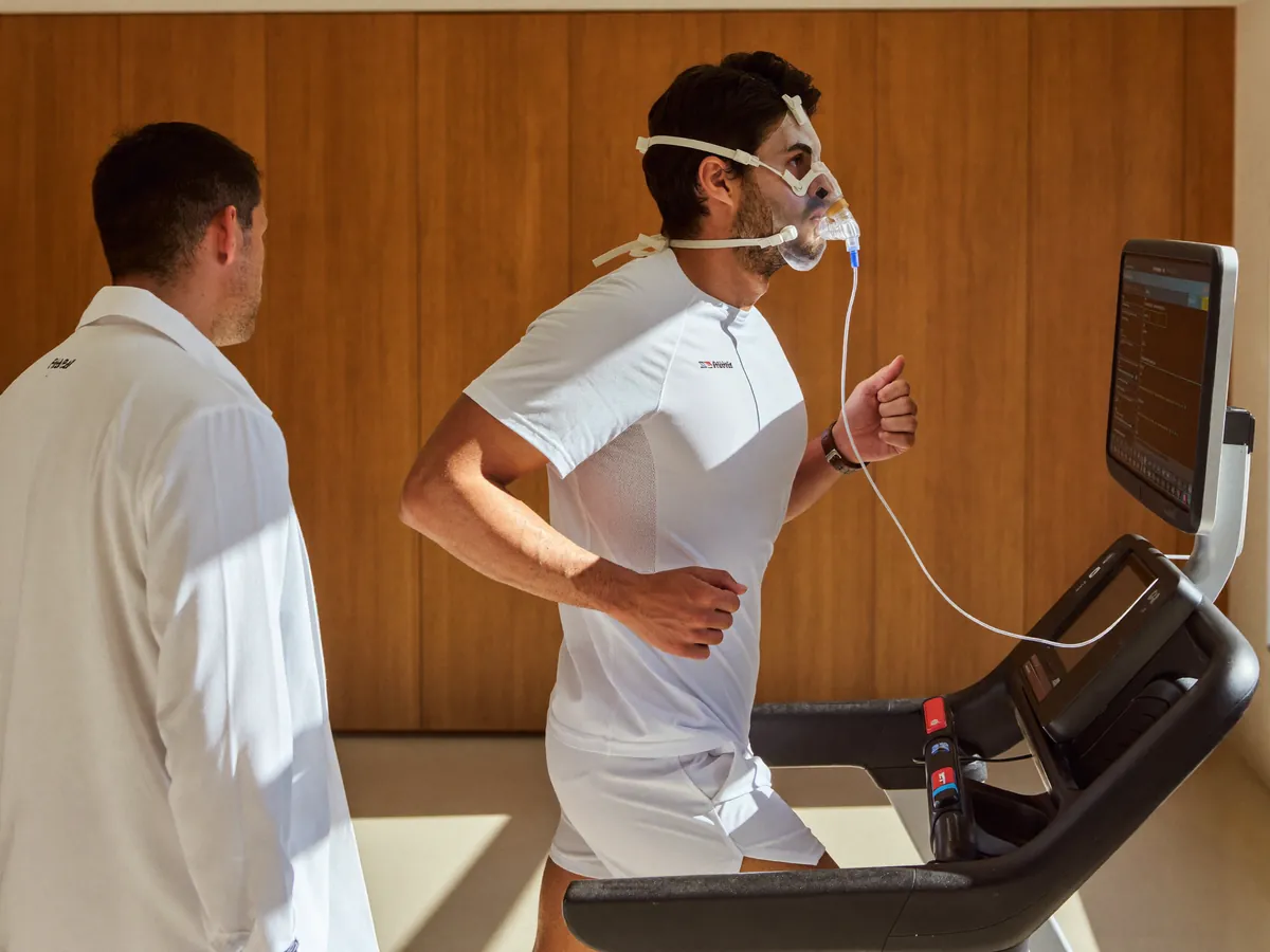 Metabolic Testing equipment in use in an Indonesian wellness clinic