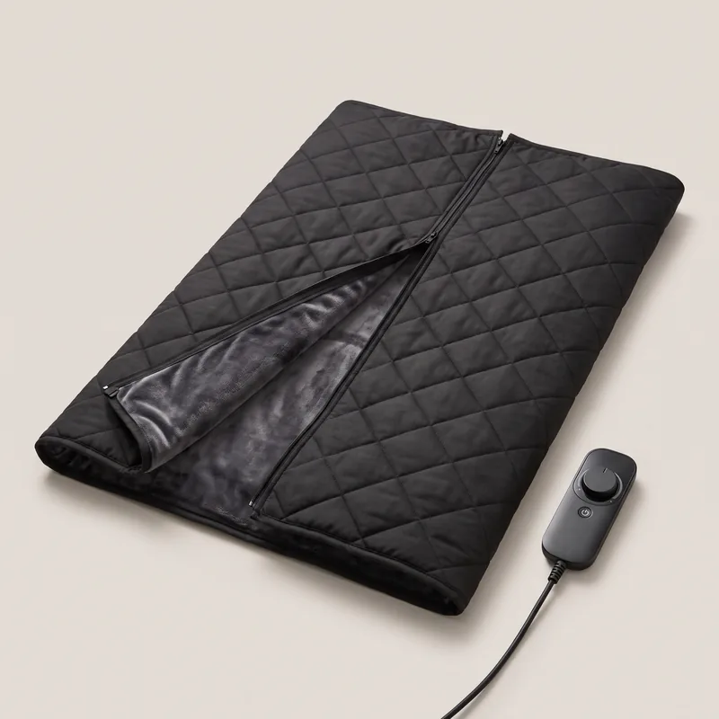 HigherDOSE infrared sauna blanket with controller