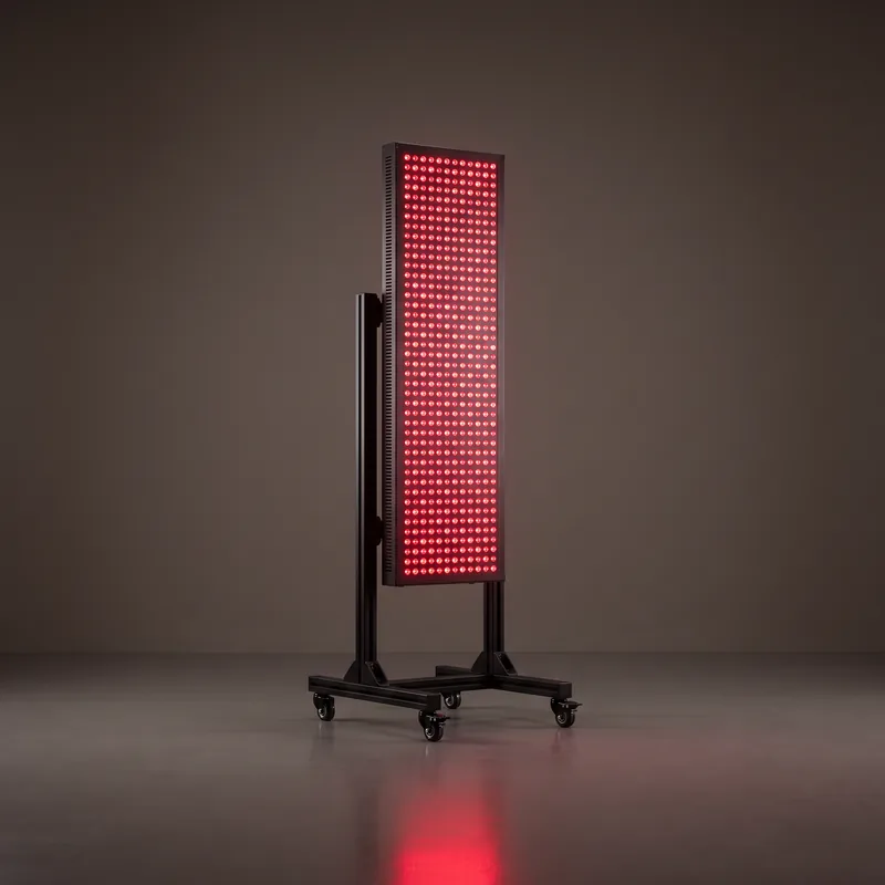 Joovv Solo 3.0 red light therapy panel on stand