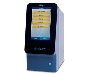 Piccolo Xpress point-of-care chemistry analyzer with reagent disc