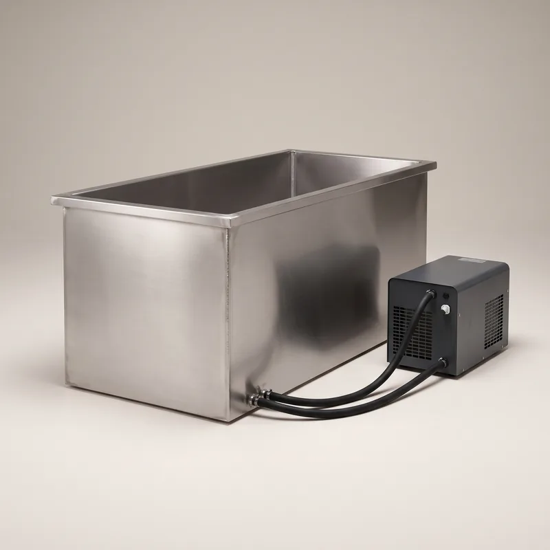 Sun Home Cold Plunge Pro stainless steel cold plunge with chiller