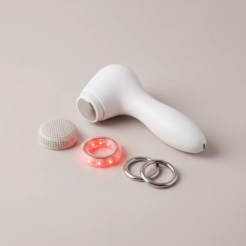 TheraFace PRO facial therapy device with LED and microcurrent rings